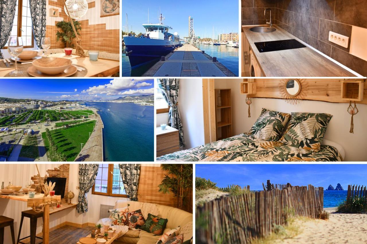Le Cabanon H24,Atypique,Cosy,Port,Plage,Wifi,Netflix 라센느쉬르메르 외부 사진